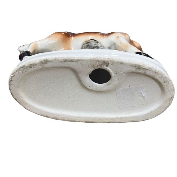 Young Horses Brown White Porcelain Figurines Set of 2 - Picture 9 of 12